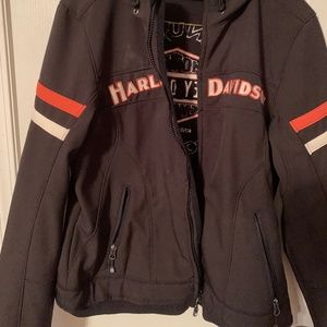 Womens Harley Davison hooded jacket